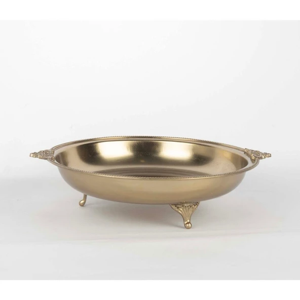 Mikasa Moor Pirinç İşlemeli Yuvarlak Tepsi 25x6cm - Resim 2