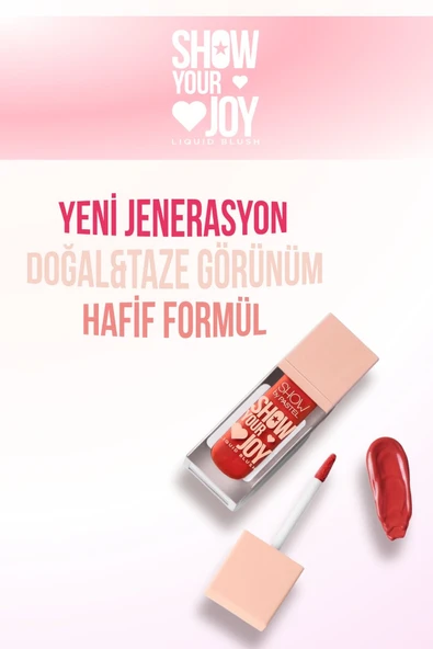 Show Your Joy Liquid Blush 57 Likit Allık - Resim 5