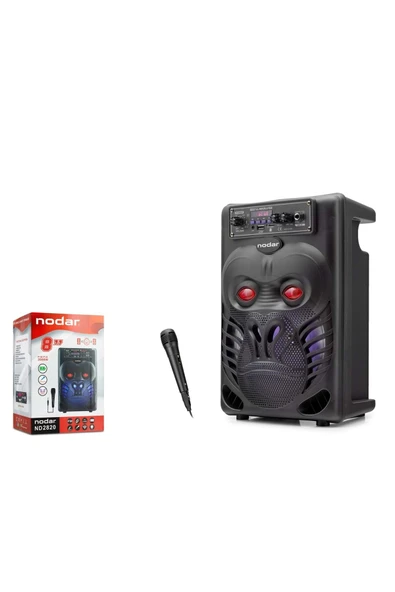 NODAR Nd2820 Bluetooth Karaoke Speaker 8" 340*227*176Mm Siyah ürün görseli 1