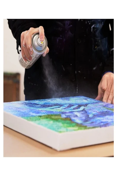 Vernik Sprey 200 ml 1 Adet Akrilik Vernik Kalıcı Şeffaf Koruma İç ve Dış Mekan Çizilmeye Karşı Dayanıklı Kalıcı - Resim 4
