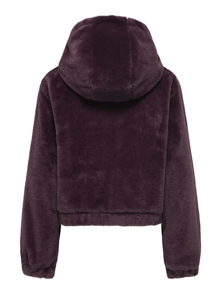 Only Jdy Yola Faux Fur Hood Kadın Ceket 15359329 - Resim 7