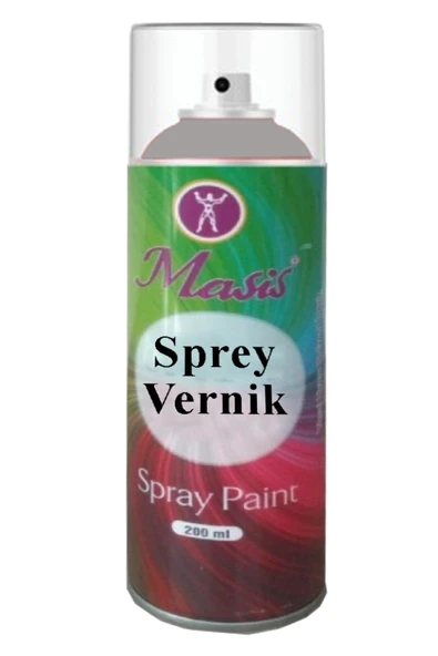 Vernik Sprey 200 ml 1 Adet Akrilik Vernik Kalıcı Şeffaf Koruma İç ve Dış Mekan Çizilmeye Karşı Dayanıklı Kalıcı ürün görseli