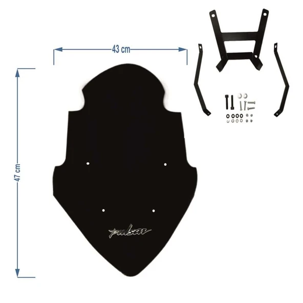 Bajaj Pulsar NS200 Ön Siperlik Camı Füme ürün görseli 1