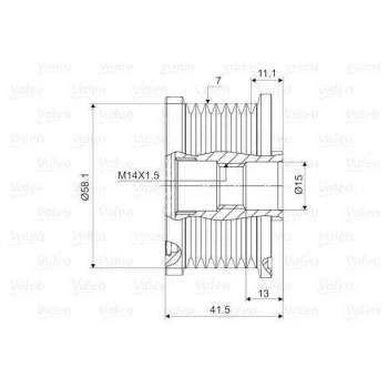 Japon Alternatör Kasnagı - . - Val 588082 ürün görseli 1