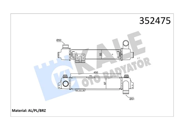 Kore Turbo Radyatörü - 140 Bg - Kal 352475 ürün görseli