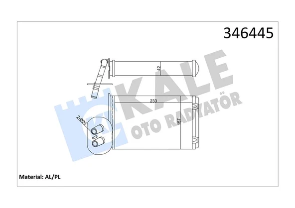 Vw Kalorıfer Radyatörü - 8fh 351 308-741 (klimalı) - Kal 346445 ürün görseli