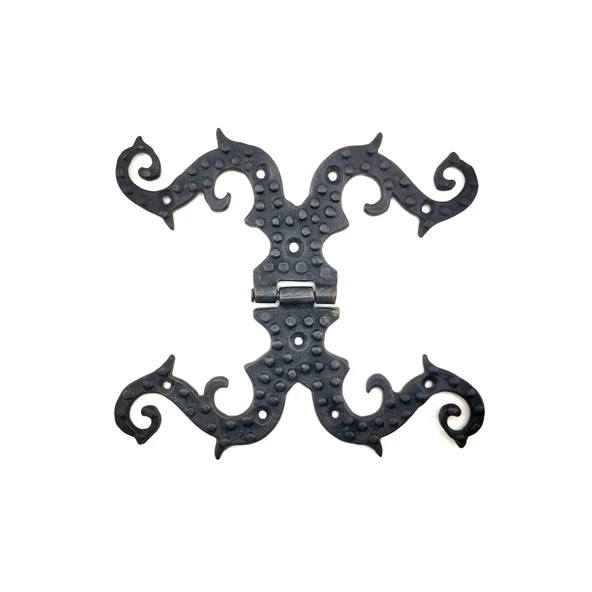 Antika Tarz Dekoratif Pirinç Süslü Menteşe - 190x170 Mm, Oksit ürün görseli