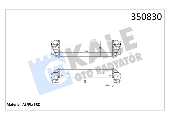 Bmw Turbo Radyatörü - Turbo Radyatörü - Kal 350830 ürün görseli