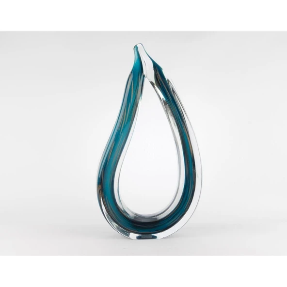 Mikasa Moor Lunera Lacivert Cam Dekor Obje 25x45cm ürün görseli