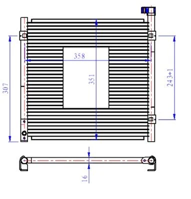 Japon Klima Radyatörü - 338x370x16 - Kal 386700 ürün görseli