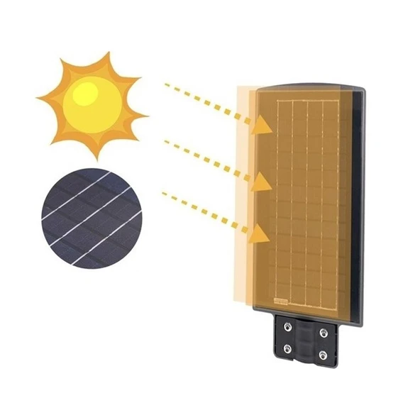 Cata Ct-4692 Sensörlü Sokak Armatürü Solar 90w - Resim 2