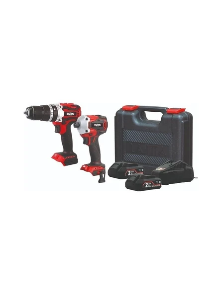 ATTLAS PRO-ATBL 2'li Kömürsüz Set (Pro Atbl 18 Id2 + Pro Atbl 18 Pd) 2 Ah Çift Akülü -A0104080 - Resim 2