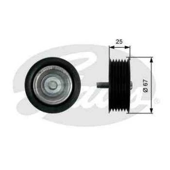 Mercedes V Kayıs Gergi Rulmanı - V Kayıs Gergi Rulmanı - Gts T36434 - Resim 1