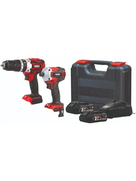 ATTLAS PRO-ATBL 2'li Kömürsüz Set (Pro Atbl 18 Id2 + Pro Atbl 18 Pd) 2 Ah Çift Akülü -A0104080 ürün görseli 1