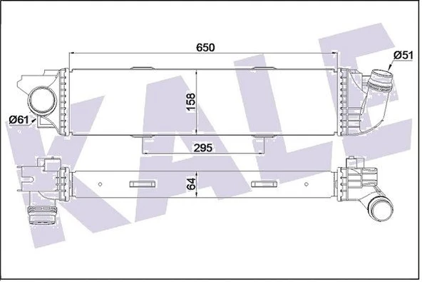 Renault Turbo Radyatörü - İntercooler - Kal 352480 ürün görseli