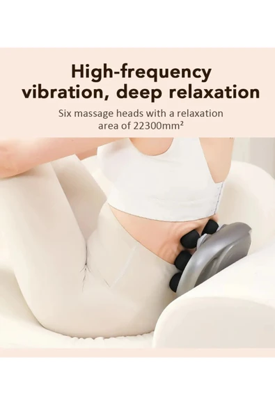 Glr Wnk-569 Dijital Ekranlı Güçlü Masaj Tabancası - 8 Başlıklı  99 Hız Ayarı - Resim 6