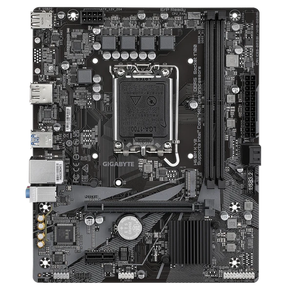 GIGABYTE H610M K V2 D5 4800Mhz M.2 HDMI/DP MATX 1700P - Resim 2