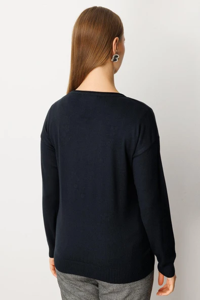 65359 ONTEKS KAZAK ÇİÇEK İŞLEMELİ DİK YAKA - Resim 7