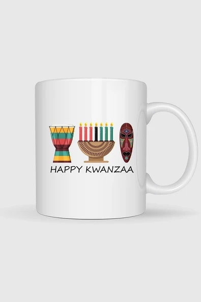 Happy Kwanzaa Tasarımlı Kupa Bardak ürün görseli