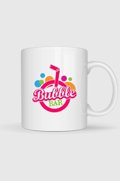 Kabarcık Çay Cafe Süt Logo Tasarımlı Kupa Bardak ürün görseli