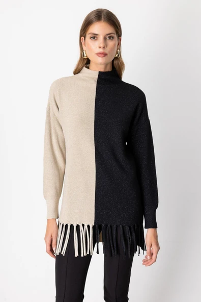 65377 ONTEKS KAZAK PÜSKÜLLÜ ÇİFT RENK ürün görseli