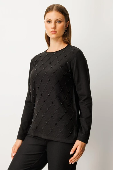 63312 ONTEKS KAZAK SIFIR YAKA BAKLAVA DESENLİ - Resim 11