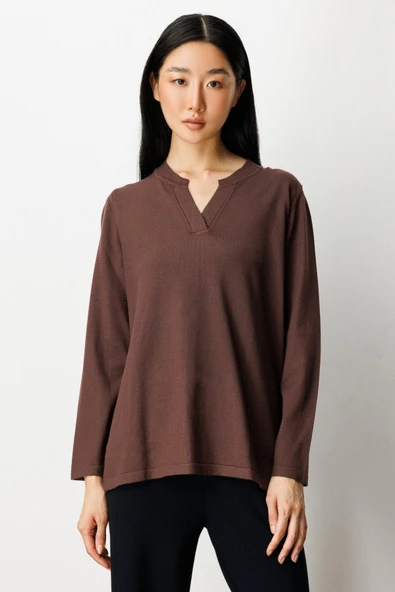 65399 ONTEKS KAZAK HAKİM YAKA UZUN KOL DÜZ - Resim 2