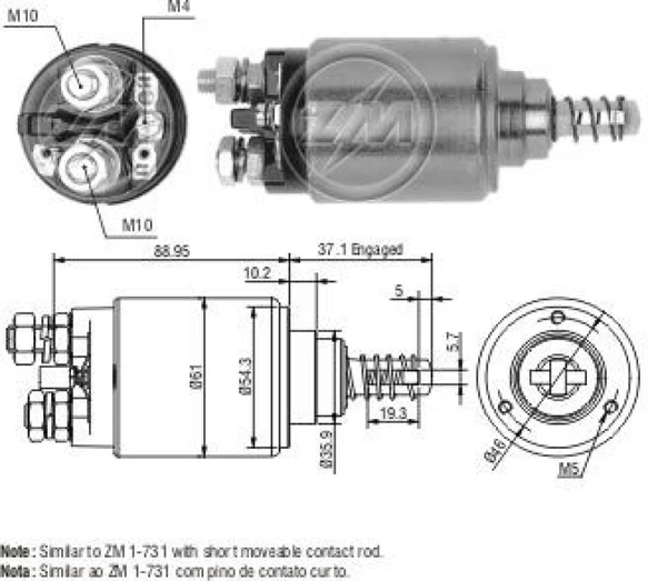 Mercedes Mars Otomatıgı 12v Mercedes Diesel (cbs B704) - Zm 0543 ürün görseli