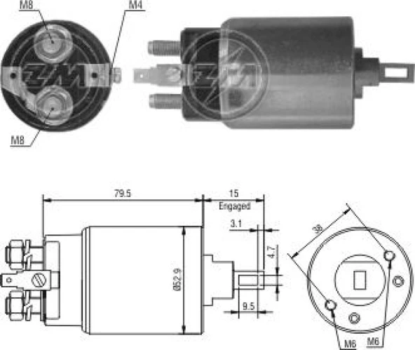 Unıversal Mars Otomatıgı 12v 200a Unıversal Tip İrgat - Zm 0403 ürün görseli
