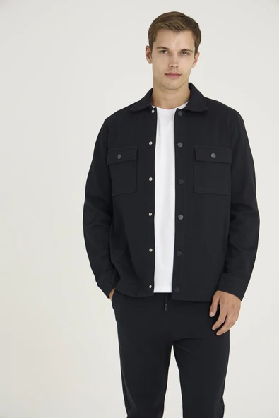 Kly Erkek Comfort Fit Çıtçıtlı Gömlek Kısa Kol T-shirt Jogger Pantolon 3'lü Eşofman Takım ürün görseli 1