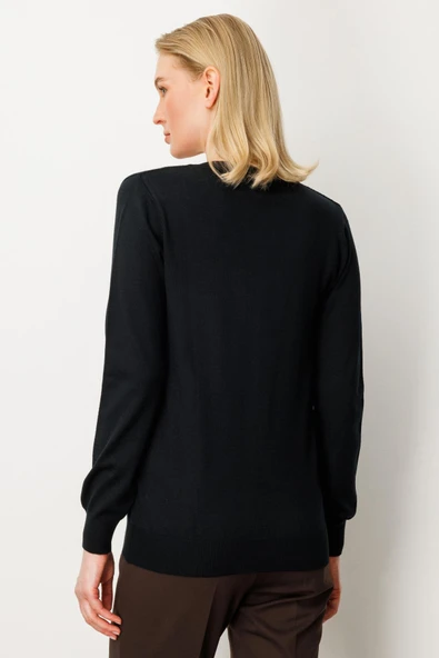 65357 ONTEKS V YAKA HIRKA GÖRÜNÜMLÜ KAZAK - Resim 10