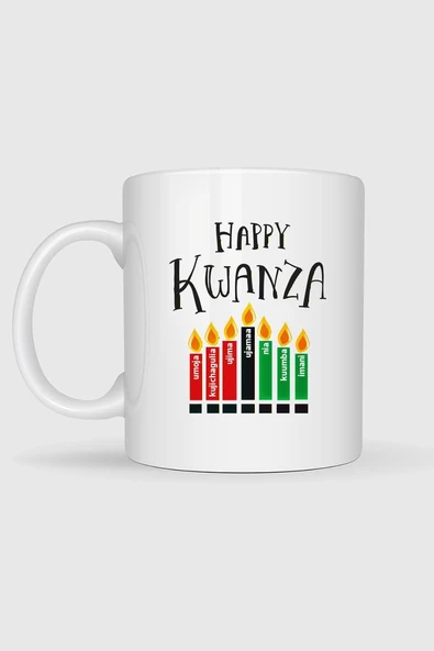 Kwanzaa African Tasarımlı Kupa Bardak - Resim 2