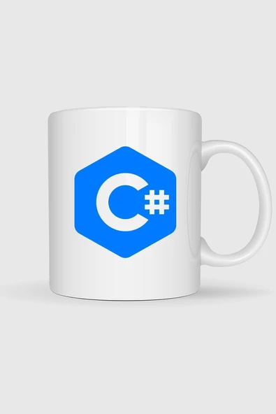 Csharp Logo Tasarımlı Kupa Bardak ürün görseli