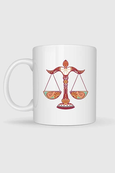 Terazi Burç - Astroloji Tasarımlı Kupa Bardak - Resim 2