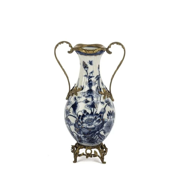 Mikasa Moor Mavi Dekor Vazo 22x35cm ürün görseli