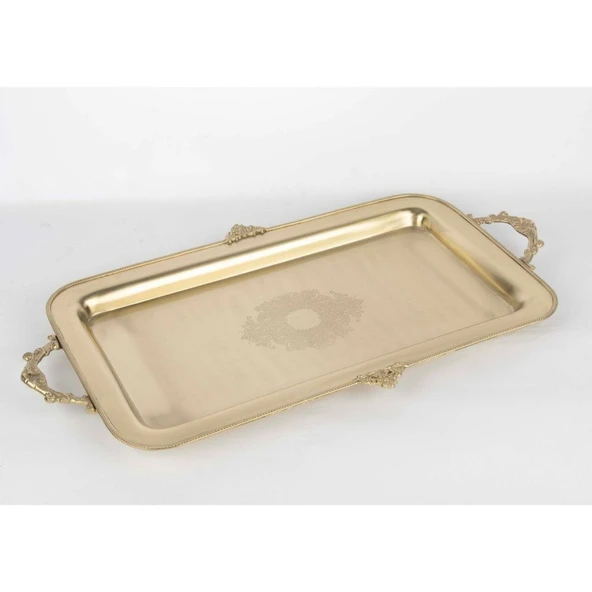 Mikasa Moor Pirinç İşlemeli Dkdörtgen Tepsi 52x28cm ürün görseli