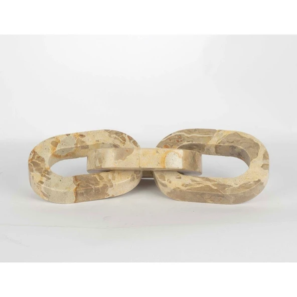 Mikasa Moor Krem Mermer Dekor Zincir 35x10x11cm ürün görseli