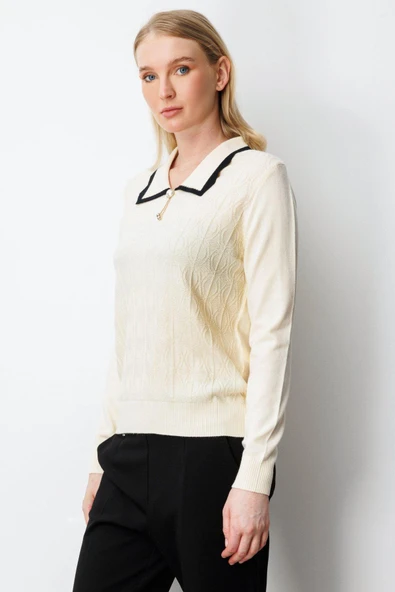 65363 ONTEKS KAZAK GÖMLEK YAKA AKSESUARLI - Resim 11