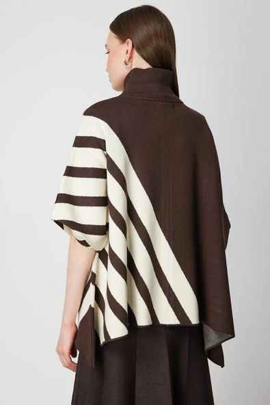 65909 ONTEKS PANÇO ÇİZGİLİ DİK YAKA - Resim 9