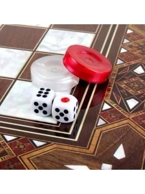 Star Antik Mozik Sedefli Tavla Takımı1020739 ürün görseli 1