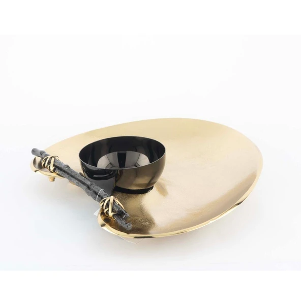 Mikasa Moor Gold Tel Sarma Kaseli Tabak 25x29cm ürün görseli