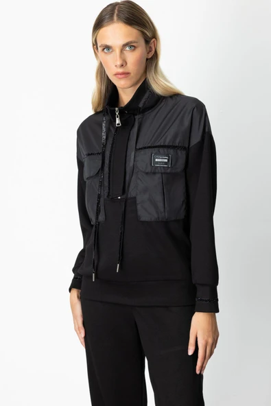 66324 ONTEKS EŞF. ÜST CEPLİ DİK YAKA UZUN - Resim 3