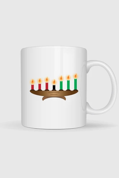 Kwanzaa Kinara Christmas Candle Tasarımlı Kupa Bardak ürün görseli