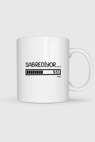 Yüzde 51 Sabrediyor Tasarımlı Kupa Bardak ürün görseli