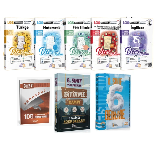 Anla Kazan 2026 LGS 8. Sınıf Tüm Dersler Kamp Konu + Soru + 6lı Deneme 8 li Set - Resim 2