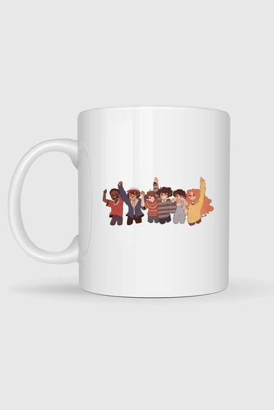 Onbir Yabancı Şey Tasarımlı Kupa Bardak - Resim 2