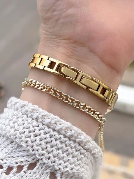 Ferrucci Vintage Mini Çelik Kordon 2 Yıl Garantili Yeni Sezon 30 Mt Suya Dayanıklı Kadın Kol Saati B.03644.M2 - Resim 3