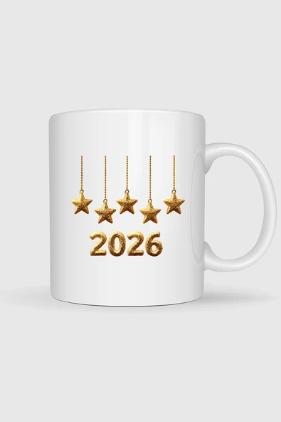2026 Yılbaşı Yeni Yıl Tasarımlı Kupa Bardak ürün görseli