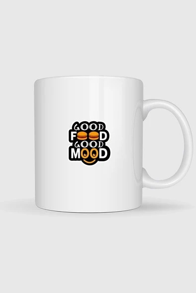 Good Food Good Mood Tasarımlı Kupa Bardak ürün görseli