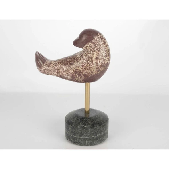 Mikasa Moor Mermer Metal Çubuk Kuş Obje 14x22cm ürün görseli